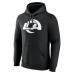 Los Angeles Rams Black Personalized Name & Number Pullover Hoodie
