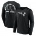 New England Patriots Black Personalized Name & Number Monochrome Long Sleeve T-Shirt