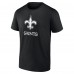 Именная футболка New Orleans Saints Black Monochrome