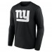 New York Giants Black Personalized Name & Number Monochrome Long Sleeve T-Shirt