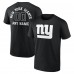 New York Giants Black Personalized Name & Number Monochrome T-Shirt