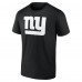 New York Giants Black Personalized Name & Number Monochrome T-Shirt