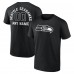 Seattle Seahawks Black Personalized Name & Number Monochrome T-Shirt