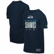 Seattle Seahawks New Era College Navy 2025 NFL Training Camp T-Shirt