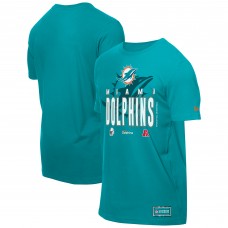 Футболка Miami Dolphins New Era Aqua 2025 NFL Training Camp Футболка Miami Dolphins New Era Aqua 2025 NFL Training Camp