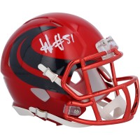 Will Anderson Jr. Houston Texans Autographed Fanatics Authentic Riddell 2024 Alternate Speed Mini Helmet