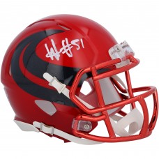 Will Anderson Jr. Houston Texans Autographed Fanatics Authentic Riddell 2024 Alternate Speed Mini Helmet