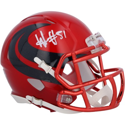 Will Anderson Jr. Houston Texans Autographed Fanatics Authentic Riddell 2024 Alternate Speed Mini Helmet