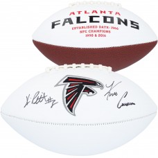Kirk Cousins & Kyle Pitts Atlanta Falcons Autographed Fanatics Authentic Franklin White Panel Football