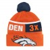 Шапка с помпоном Unisex Denver Broncos Starter Orange Chyron
