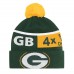 Шапка с помпоном Unisex Green Bay Packers Starter Green Chyron Cuffed Knit