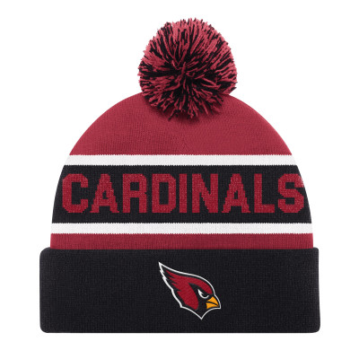 Шапка с помпоном Unisex Arizona Cardinals Starter Black Cuffed