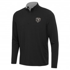 Chicago Bears Antigua Black Content Quarter-Zip Pullover Top
