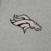 Denver Broncos Antigua Heather Gray Effortless Full-Zip Hoodie Jacket
