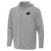 Толстовка Carolina Panthers Antigua Heather Gray Effortless Full-Zip Jacket