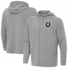 Indianapolis Colts Antigua Heather Gray Effortless Full-Zip Hoodie Jacket Indianapolis Colts Antigua Heather Gray Effortless Full-Zip Hoodie Jacket