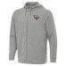 Jacksonville Jaguars Antigua Heather Gray Effortless Full-Zip Hoodie Jacket