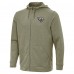 Jacksonville Jaguars Antigua Olive Effortless Full-Zip Hoodie Jacket