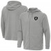 Las Vegas Raiders Antigua Heather Gray Effortless Full-Zip Hoodie Jacket