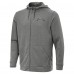Los Angeles Chargers Antigua Heather Black Effortless Full-Zip Hoodie Jacket