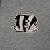 Cincinnati Bengals Antigua Heather Black Effortless Full-Zip Hoodie Jacket