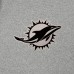 Miami Dolphins Antigua Heather Gray Effortless Full-Zip Hoodie Jacket