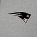 New England Patriots Antigua Heather Gray Effortless Full-Zip Hoodie Jacket
