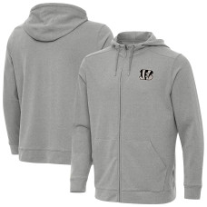 Толстовка Cincinnati Bengals Antigua Heather Gray Effortless Full-Zip Jacket Толстовка Cincinnati Bengals Antigua Heather Gray Effortless Full-Zip Jacket