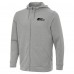 Seattle Seahawks Antigua Heather Gray Effortless Full-Zip Hoodie Jacket