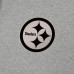 Pittsburgh Steelers Antigua Heather Gray Effortless Full-Zip Hoodie Jacket