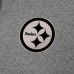 Толстовка на молнии Pittsburgh Steelers Antigua Effortless - Heather Black
