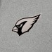 Arizona Cardinals Antigua Heather Gray Effortless Full-Zip Hoodie Jacket