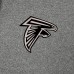 Толстовка на молнии Atlanta Falcons Antigua Heather Black Effortless