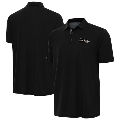 Seattle Seahawks Antigua Black Era Polo