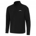 Los Angeles Chargers Antigua Black Insider Quarter-Zip Jacket