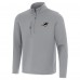 Miami Dolphins Antigua Gray Insider Quarter-Zip Jacket
