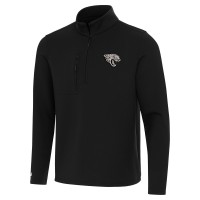 Jacksonville Jaguars Antigua Black Insider Quarter-Zip Jacket