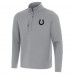 Indianapolis Colts Antigua Gray Insider Quarter-Zip Jacket