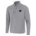 Куртка Carolina Panthers Antigua Gray Insider Quarter-Zip Куртка Carolina Panthers Antigua Gray Insider Quarter-Zip