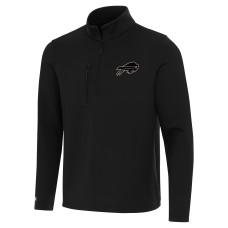 Куртка Buffalo Bills Antigua Black Insider Quarter-Zip Куртка Buffalo Bills Antigua Black Insider Quarter-Zip