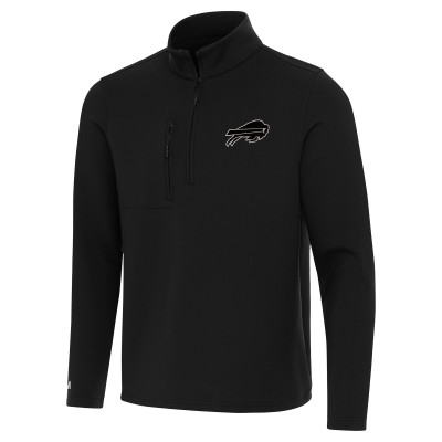 Куртка Buffalo Bills Antigua Black Insider Quarter-Zip