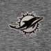 Miami Dolphins Antigua Heather Black Par 3 Polo