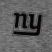 New York Giants Antigua Heather Black Par 3 Polo
