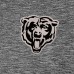 Chicago Bears Antigua Heather Black Par 3 Polo