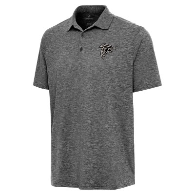 Atlanta Falcons Antigua Heather Black Par 3 Polo