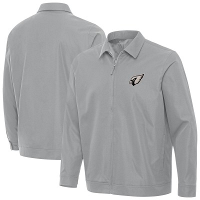 Arizona Cardinals Antigua Gray Pivot Full-Zip Jacket