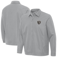 Куртка Chicago Bears Antigua Gray Pivot Full-Zip Куртка Chicago Bears Antigua Gray Pivot Full-Zip