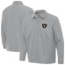 Las Vegas Raiders Antigua Gray Pivot Full-Zip Jacket Las Vegas Raiders Antigua Gray Pivot Full-Zip Jacket