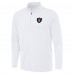 Las Vegas Raiders Antigua White Reprocess Quarter-Zip Top