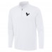 Houston Texans Antigua White Reprocess Quarter-Zip Top